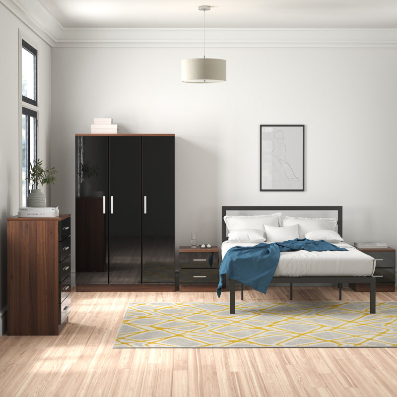 Zipcode Design 4-tlg. Schlafzimmermöbel-Set Eva & Bewertungen | Wayfair.de